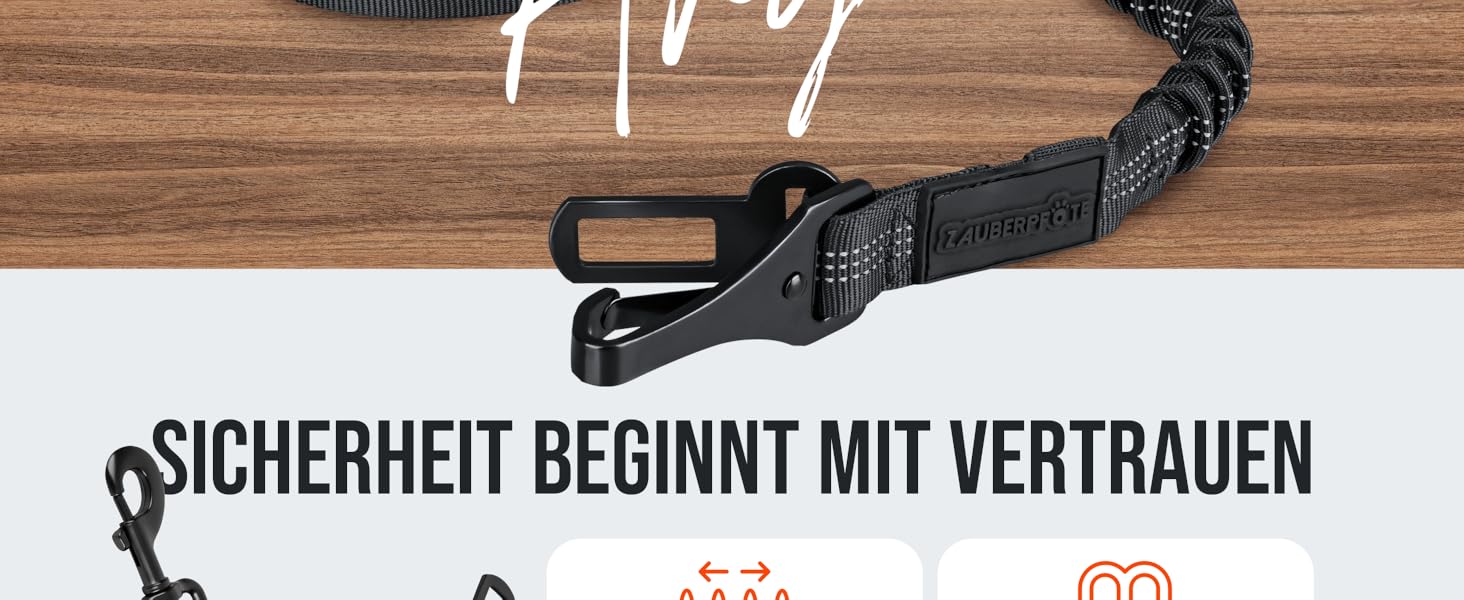 Автогурт для собак 'Argo' – регульований безпечний ремінь з амортизацією та ISOFIX, підходить для всіх порід (Чорний, S, 35-45 см)