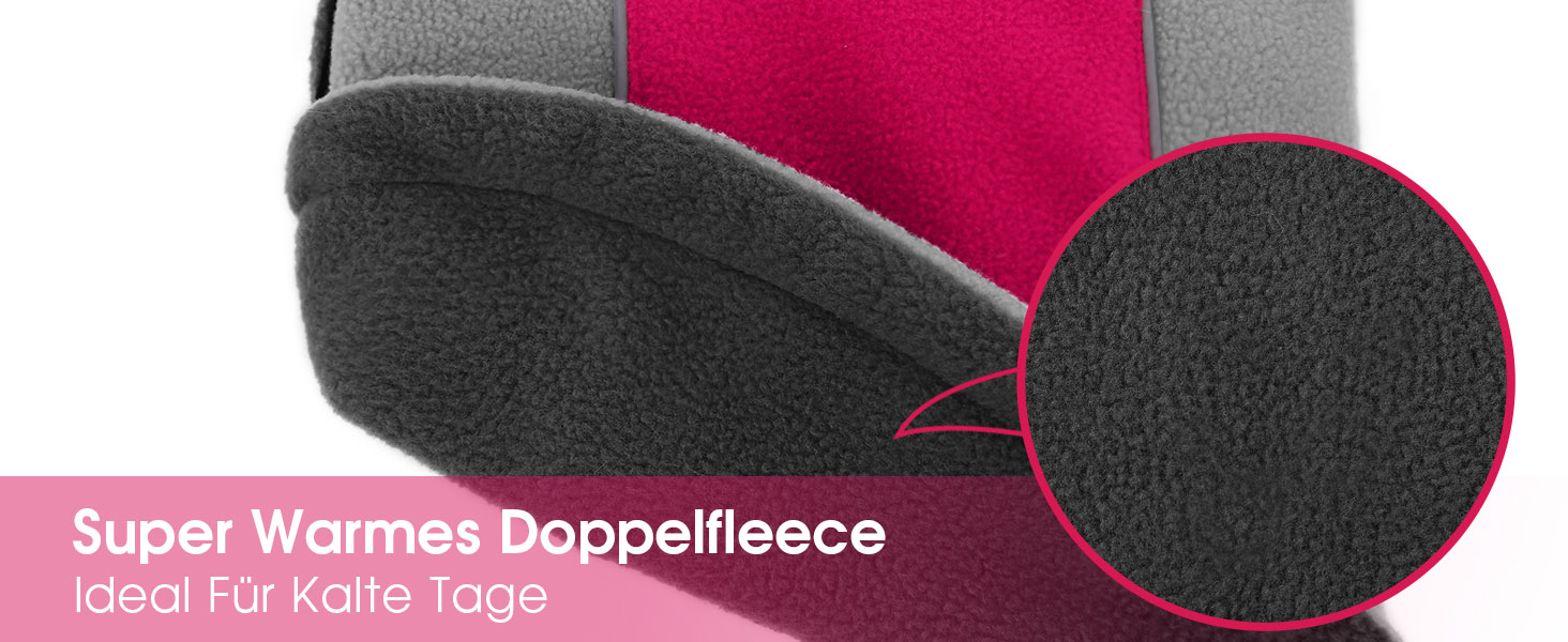 Теплий флісовий пуловер для собак - зимовий пуловер з подвійним шаром, розмір L, обхват грудей 48 см, обхват шиї 33 см, блакитний