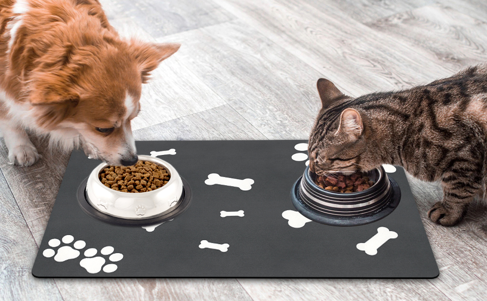 Килимок для собак та котів Lurowo, швидковисихаючий, надпоглинутий, миючий, з антиковзаючим покриттям, 40 x 60 см, дизайн 