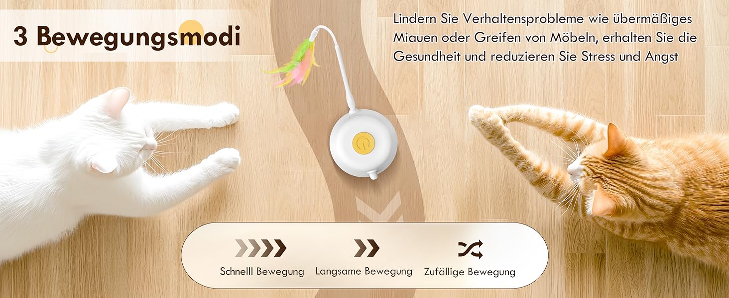 Інтерактивна іграшка для котів TGFIX 3 в 1 – електрична, з колесами та лазером, розвиваюча, з USB-зарядкою (жовта)