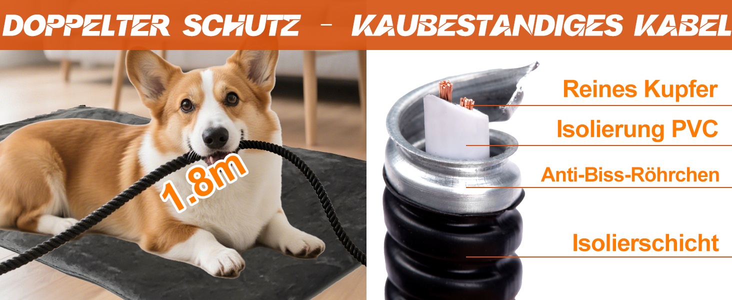 Килимок грілка для тварин 70x45 см: великі собаки, коти, анти-гризучий, з регулюванням температури