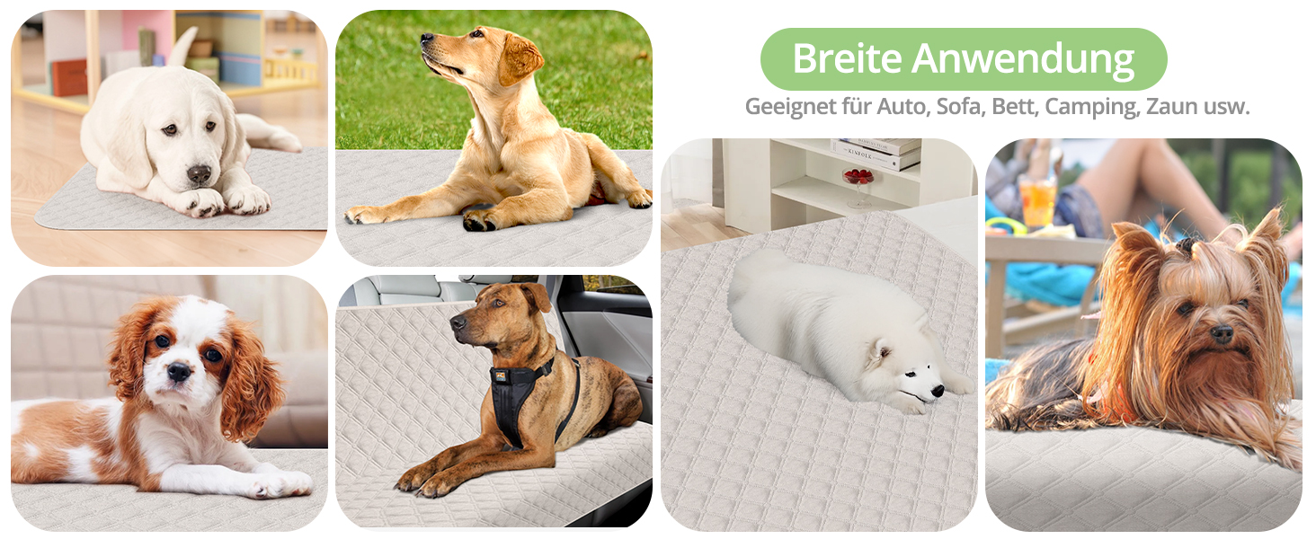 Водонепроникний коврик для собак, 137 x 208 см, килимок для домашніх тварин, ковдра для собак, неслизький, міцний, багаторазовий, можна прати в пральній машині, захист для дивану, ліжка, автокрісла, темно-сірий (Бежевий, M (137x208cm))