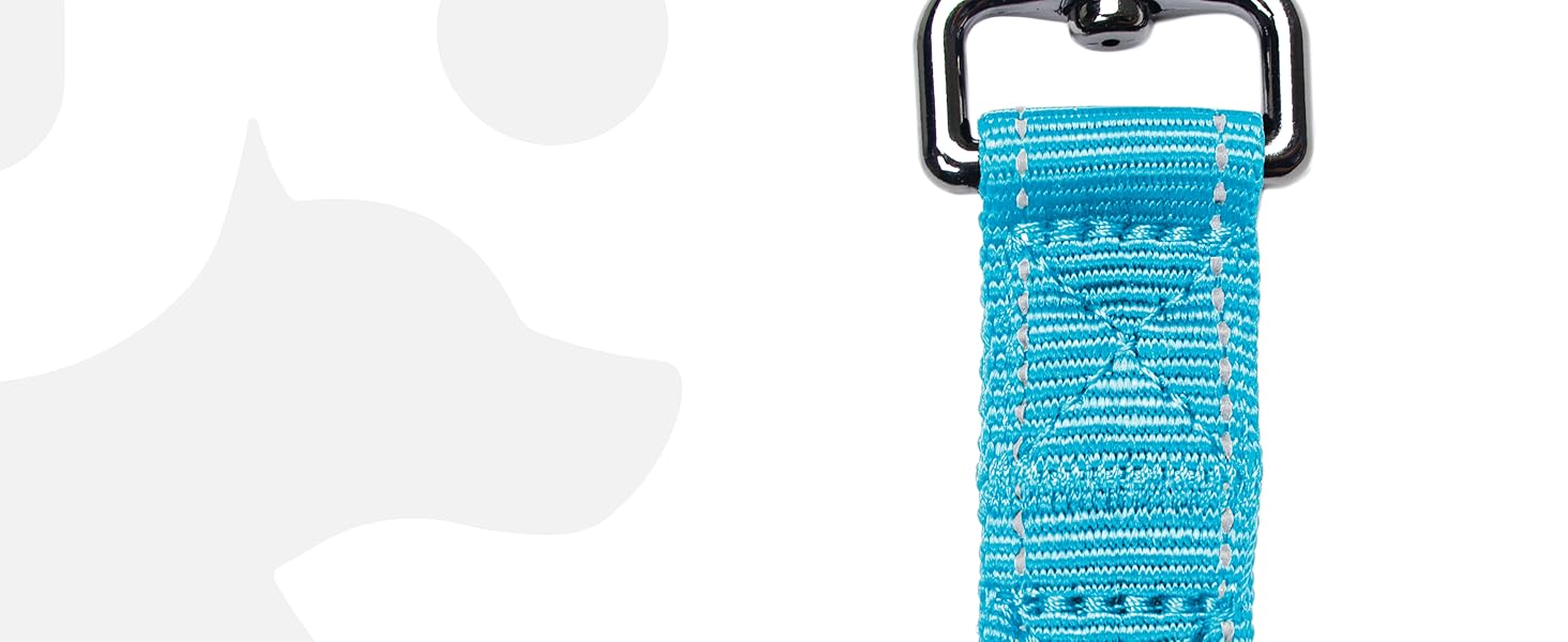 Автогурт для собак Wuglo 30-95см - для безпеки в авто, універсальний, блакитний