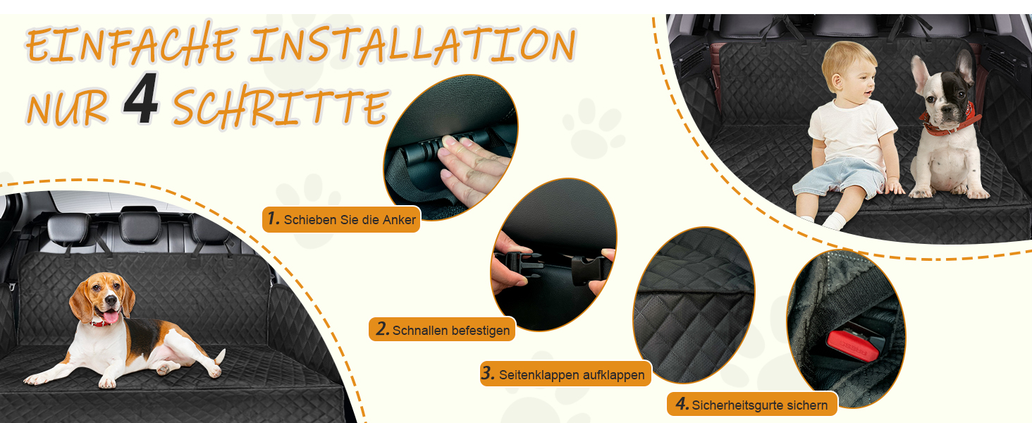 Захисний килимок для собак у автомобіль - Moveland, антиковзаюча, водонепроникна, для авто, вантажівок та SUV