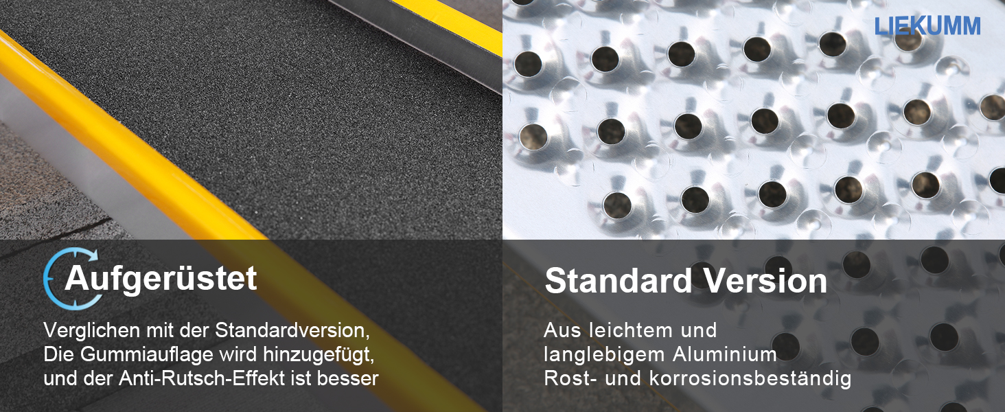 LIEKUMM Рампа для підйому мотоцикла, 180 см, 300 кг, алюміній, складна, для ATV, мотоцикла, велосипеда, авто