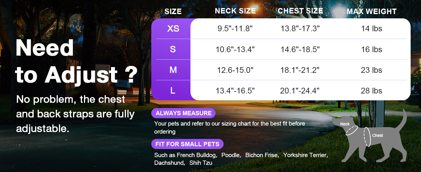 Світлодіодне шлейка для собак Feycig з LED підсвічуванням, перезаряджувана, для цуценят та собак середніх розмірів, дихаюча, синього кольору (Large)