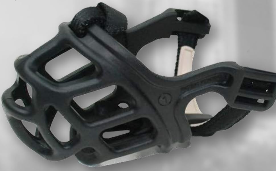 Нашийник-маска для собак великих порід Zeus Alpha TPR, L, чорний, Comfort Fit