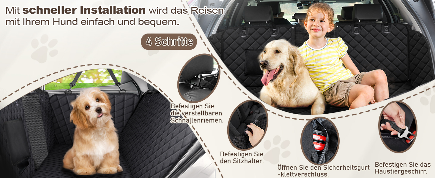 Захист для заднього сидіння автомобіля Angooni - водовідштовхуючий, антиковзний, стійкий до подряпин (135x120 см), універсальний, з віконцем