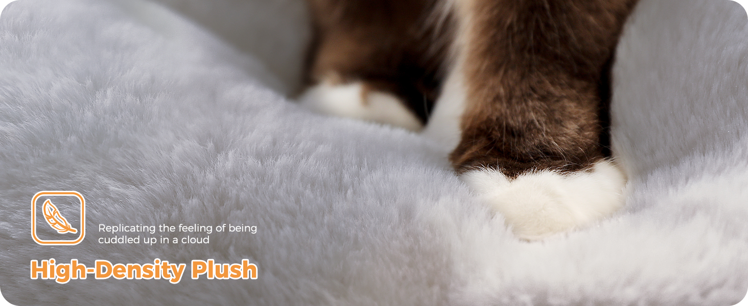 Комплекс для котів PAWZ Road з гамаком, будиночком та 6-ти ярусними полицями, 143 см