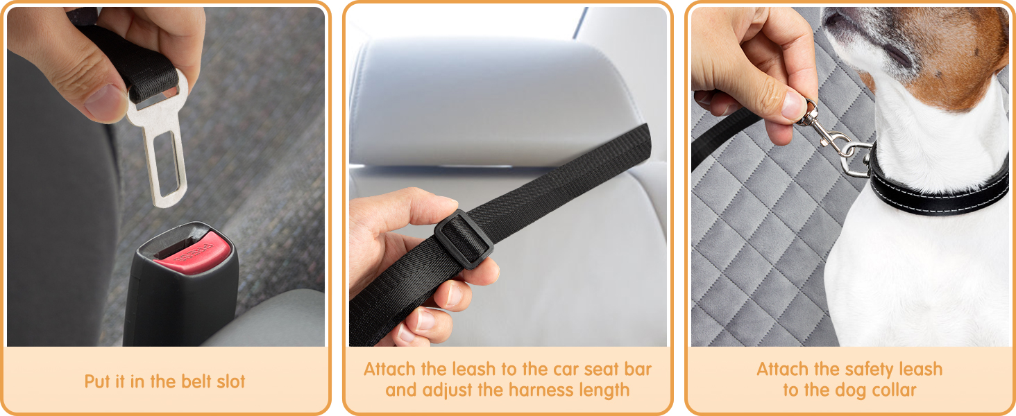 Автокрісло для собак Todeco: великі та середні породи, миється, знімається, з ременями безпеки, кишені, водонепроникне, сіре