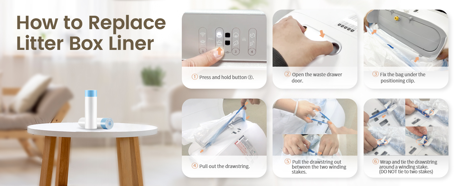 Автоматичний самоочисний лоток для котів з APP-керуванням, 65л, знімний контейнер для відходів