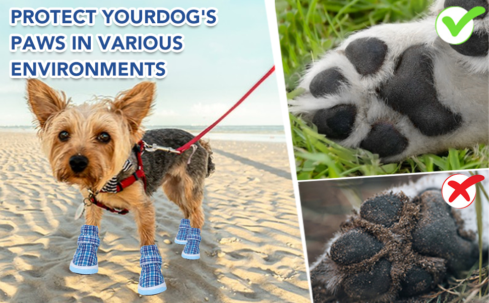Взуття для собак 4-er, захист подушечок лап, спортивне взуття для домашніх тварин, неслизьке, м'яке, дихаюче, захисні чоботи для маленьких та середніх собак з антиковзною підошвою