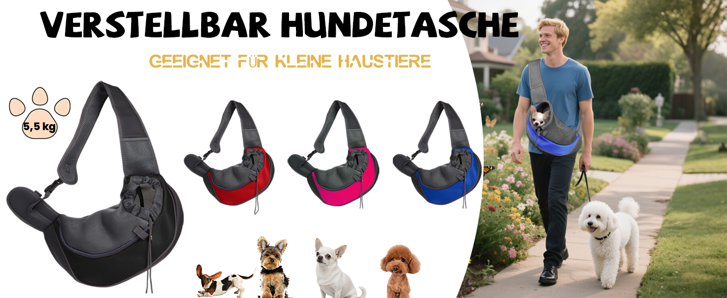 Сумка-переноска для собак та котів XGOPTS, чорна, до 5 кг, регульована, дихаюча, для прогулянок на вулиці