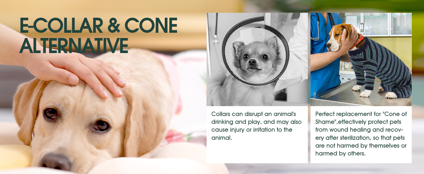 Комбінезон для собак після операції, для великих собак, камуфляж, XL (спинка 49 см, груди 71 см)