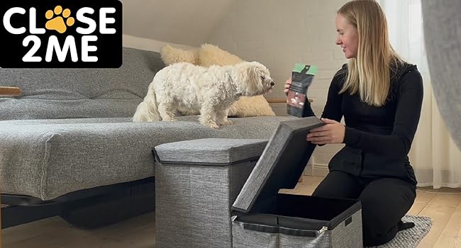 Двоступенева драбинка для домашніх тварин PetStair Deluxe зі сховищем