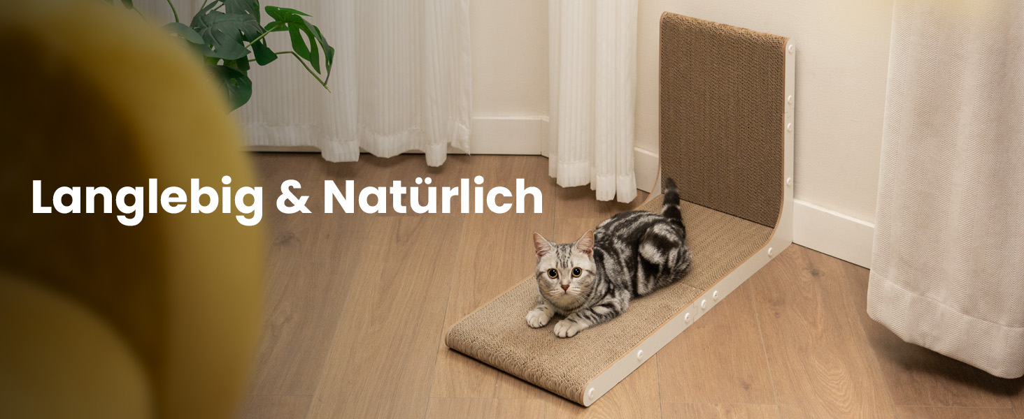 Кігтеточка для котів Conlun, L-подібна, 58 см, білий колір, для захисту меблів