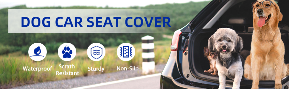 Захисний чохол на заднє сидіння авто для собак Pettycare - водовідштовхуючий, антиковзний та стійкий до подряпин