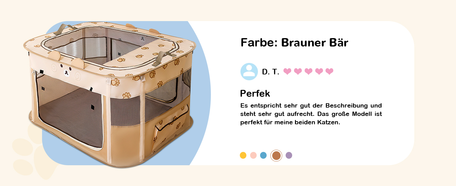 Портативний вольєр для цуценят та котів ALLSOPETS, XXL, для дому, вулиці, подорожей, з сумкою