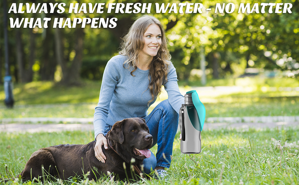 Фляга для собак PIWOSGOL 800 мл: для прогулянок, подорожей, кемпінгу та альпінізму