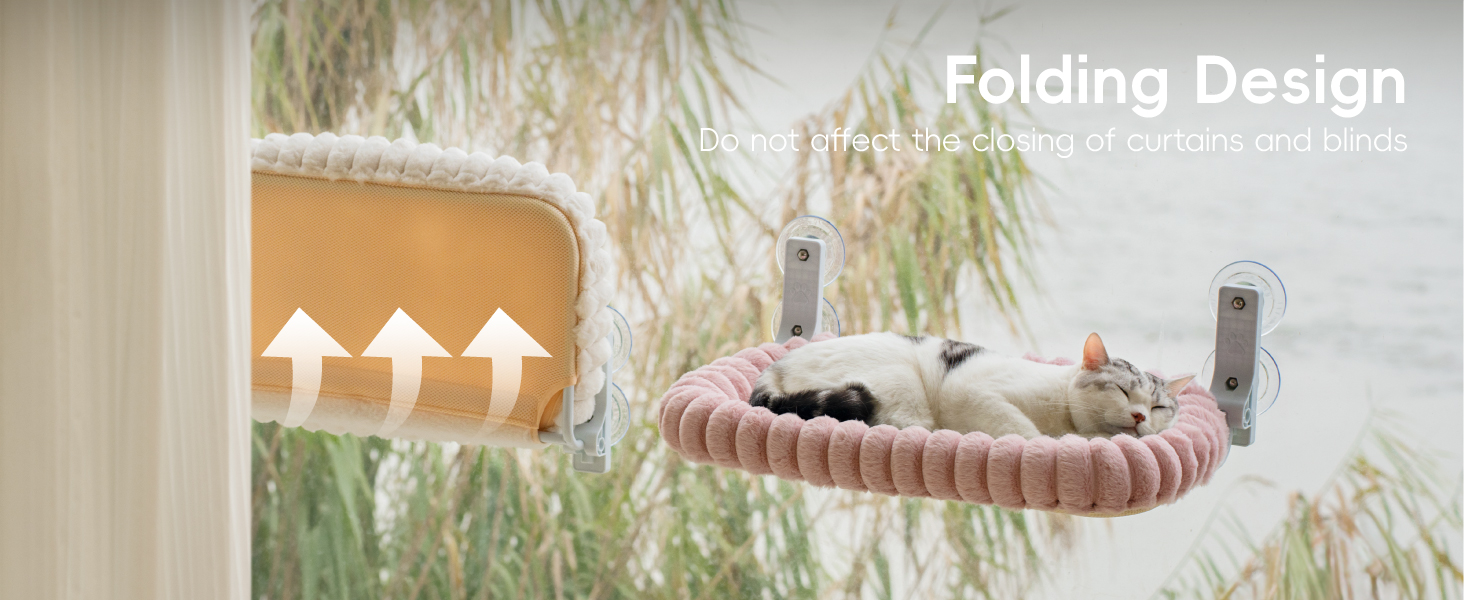 Лежанка для котів на вікно EDAGNY: гамак з м'яким знімним чохлом, сталевий каркас, до 18 кг (зелений, M)