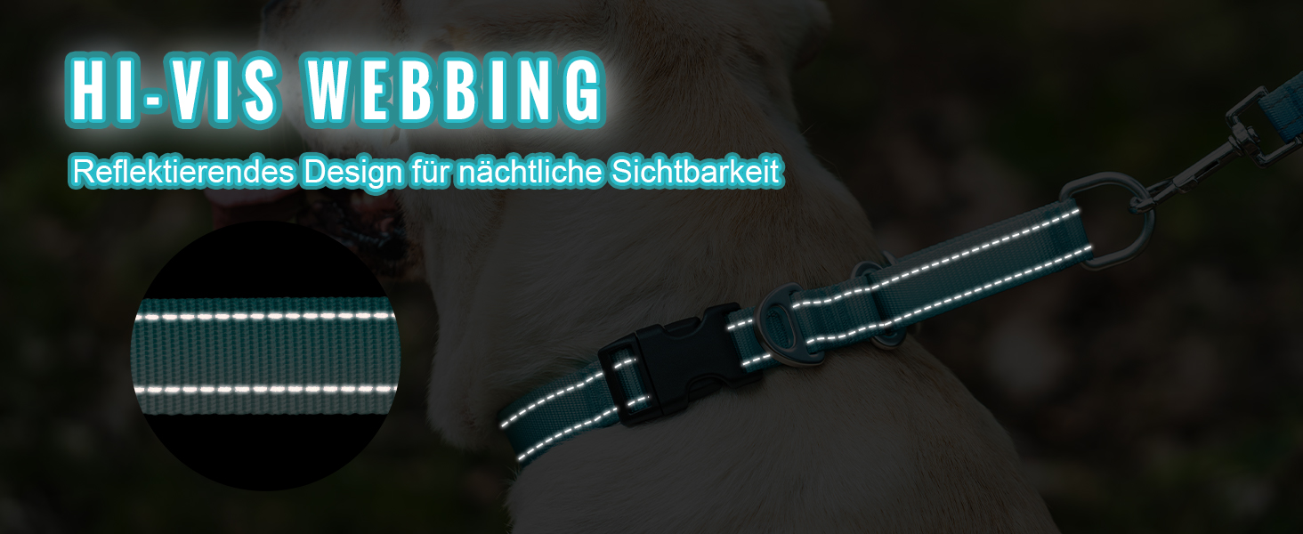 Відбиваюче нашийник для собак Martinage, нашийник-стоп для собак великих, середніх та малих порід, нашийник-стоп для Whippet, Greyhound, Saluki (Турквіс, S)
