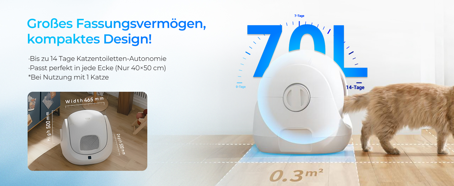 Автоматичний лоток для котів Baymax Catlink, самоочисний, моніторинг здоров'я, для котів 1.5-10 кг, для кількох котів