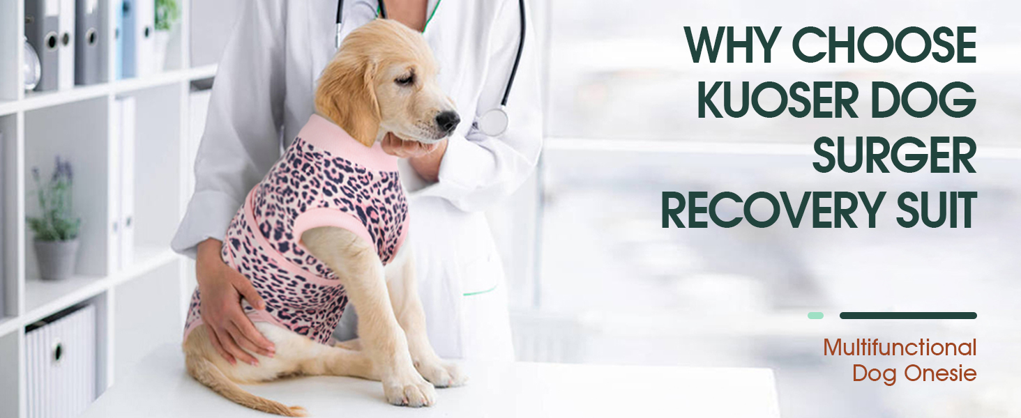 Body для собак після кастрації Kuoser - дихаючий одяг для собак та котів, захист від облизування ран, альтернатива електронного нашийника, чорний, XS (обхват грудей 32-40 см)