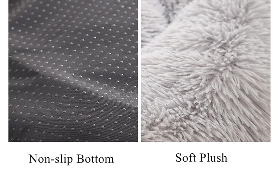 Кругле ліжко для котів та собак Donut-Katzenbett: м'яке, затишне, з підігрівом, антистрес, 50 см, темно-сірий