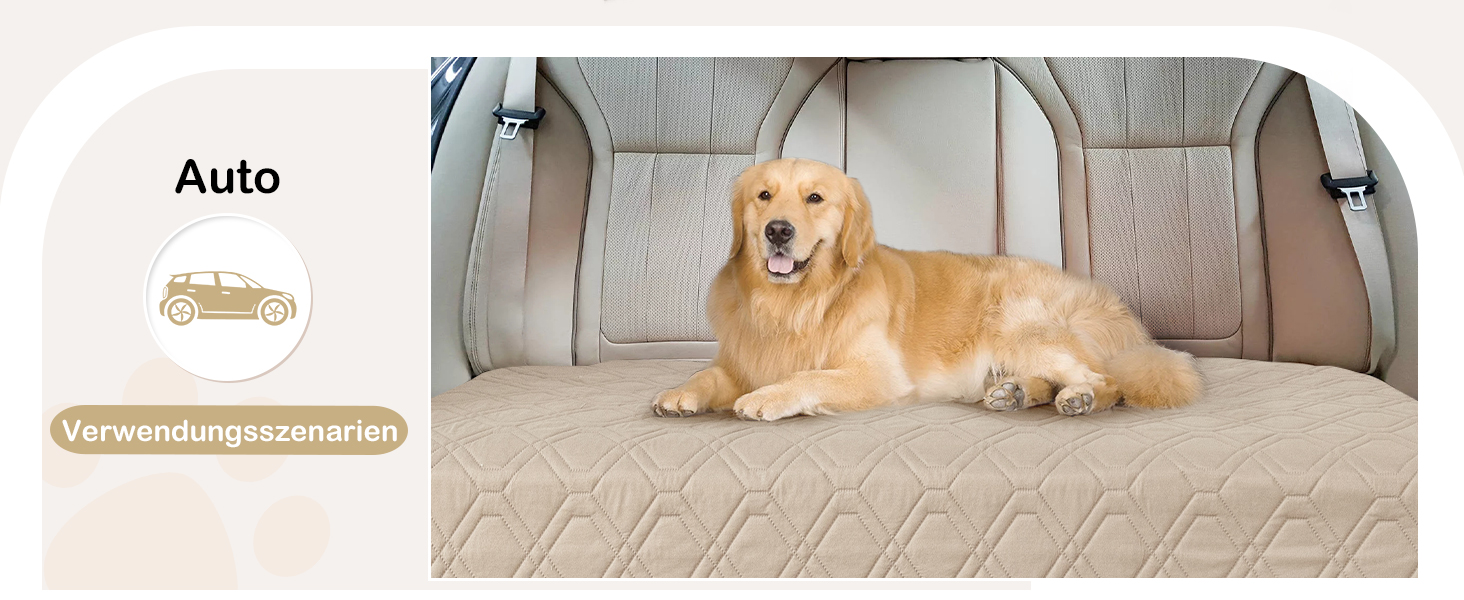 Водонепроникний килимок для собак GYURO - двосторонній, м'який, 97 x 190 см (Хакі) - для великих і маленьких собак, захист дивану, ліжка, авто, придатний для прання