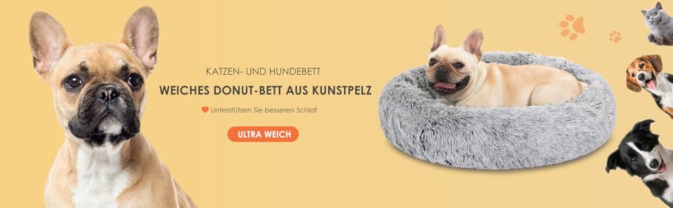 М'яке ліжко для собак та котів Doughnut, Ø80 см, сірий колір. Зручне, миється, з антиковзаючою основою. Підходить для великих, середніх та маленьких собак та кошенят. Розмір: 80x80x20 см (для тварин до 25 кг)