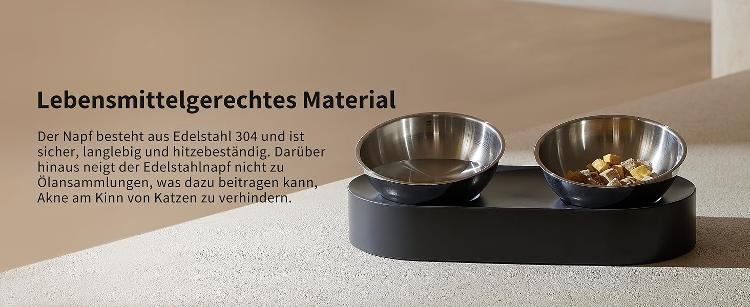 PETKIT CYBERTAIL: Набір з 2 металевих мисок з нержавіючої сталі Fresh Nano