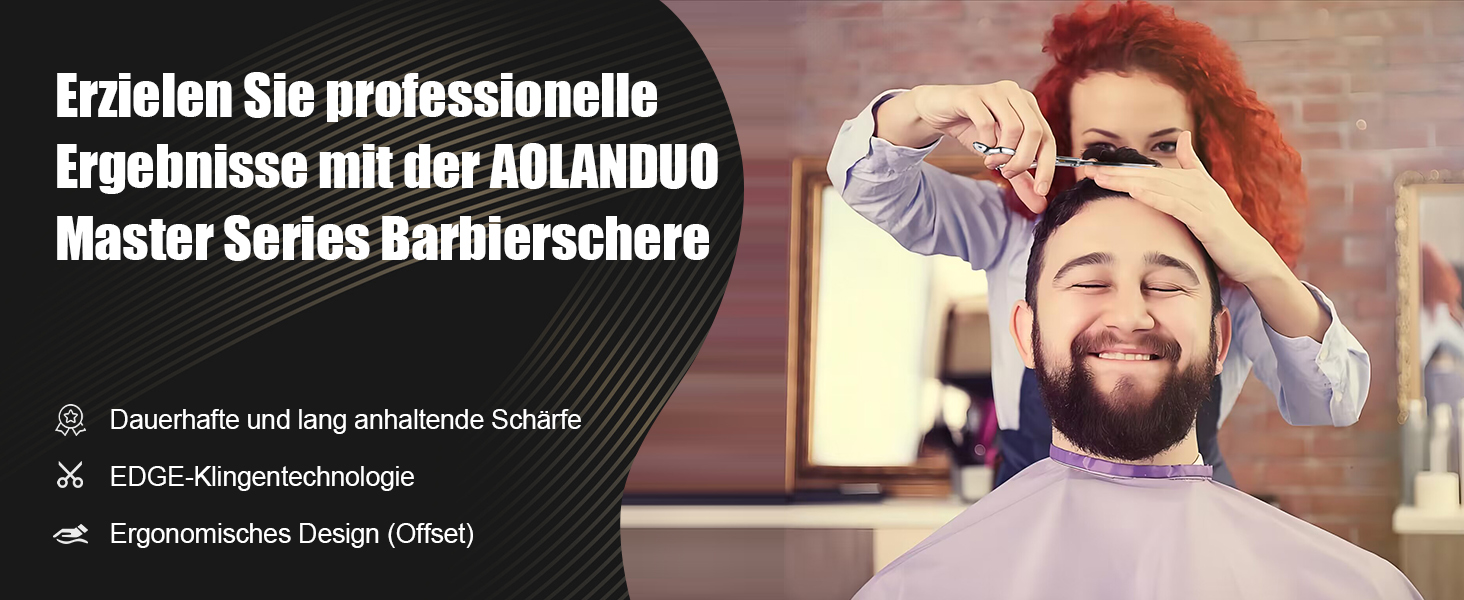 Професійні ножиці для стрижки волосся Aolanduo 6 дюймів - преміум сталь VG10, ергономічний дизайн, набір для перукарів та барберів, японська якість