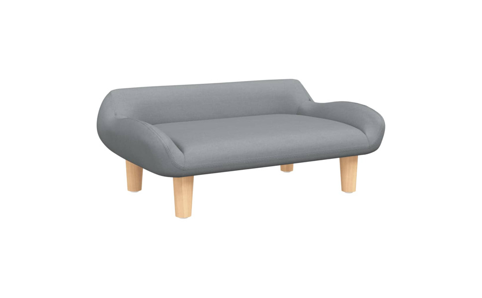 Крісло-ліжко для собак, м'яке ліжко для тварин, лежанка для собак та котів, сірий колір, тканина