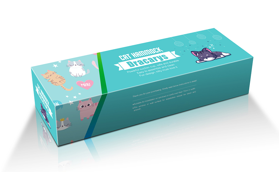 Крісло-гамак для котів Dracarys на вікно | для великих котів до 20 кг | Посилена конструкція з міцними присосками | Лежанка для котів, сонячне місце, лежанка для домашніх тварин, підходить для вікон шириною ≥76 см та висотою ≥64 см, розмір 68*38*58 см