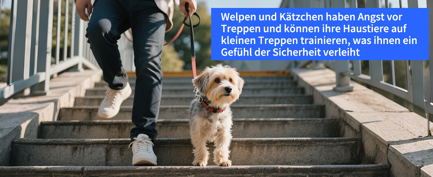 Сходинки для собак маленьких порід, 43 см, 3 сходинки, складаються, з которачкою, протиковзке покриття, до 50 кг, сірі