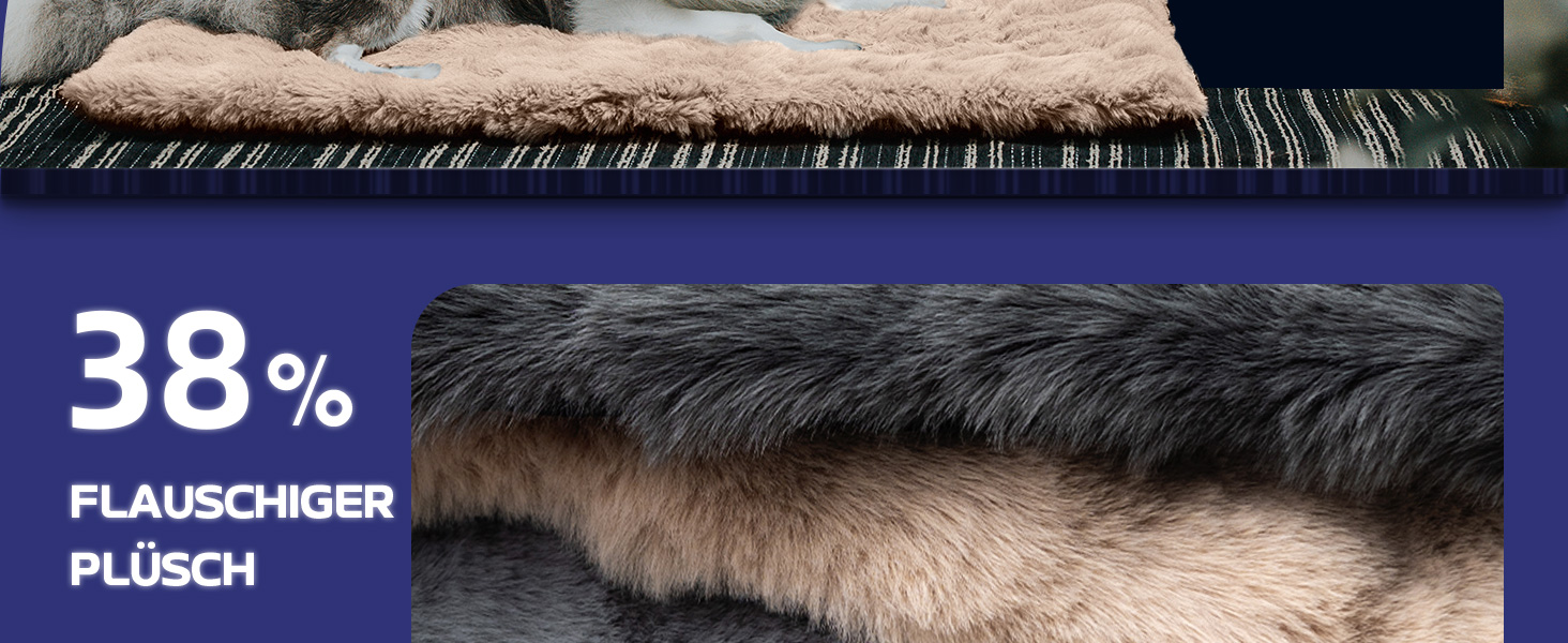 М'яке ліжко для собак Mora Pets: тепла, зручна, миюча, 91 x 60.5 см, коричневий колір