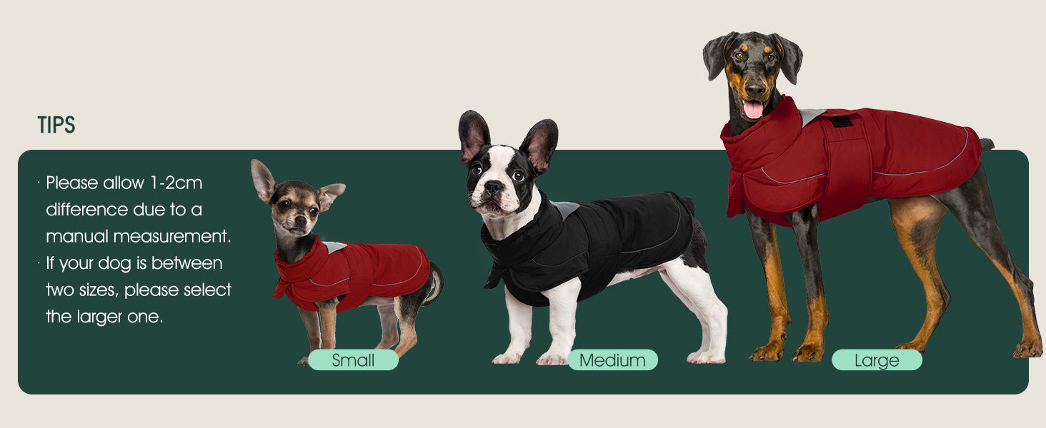 Тепла водонепроникна куртка для собак Kuoser з світловідбиваючим дизайном, шнурком на шиї, зручна застібка на липучці, червона M