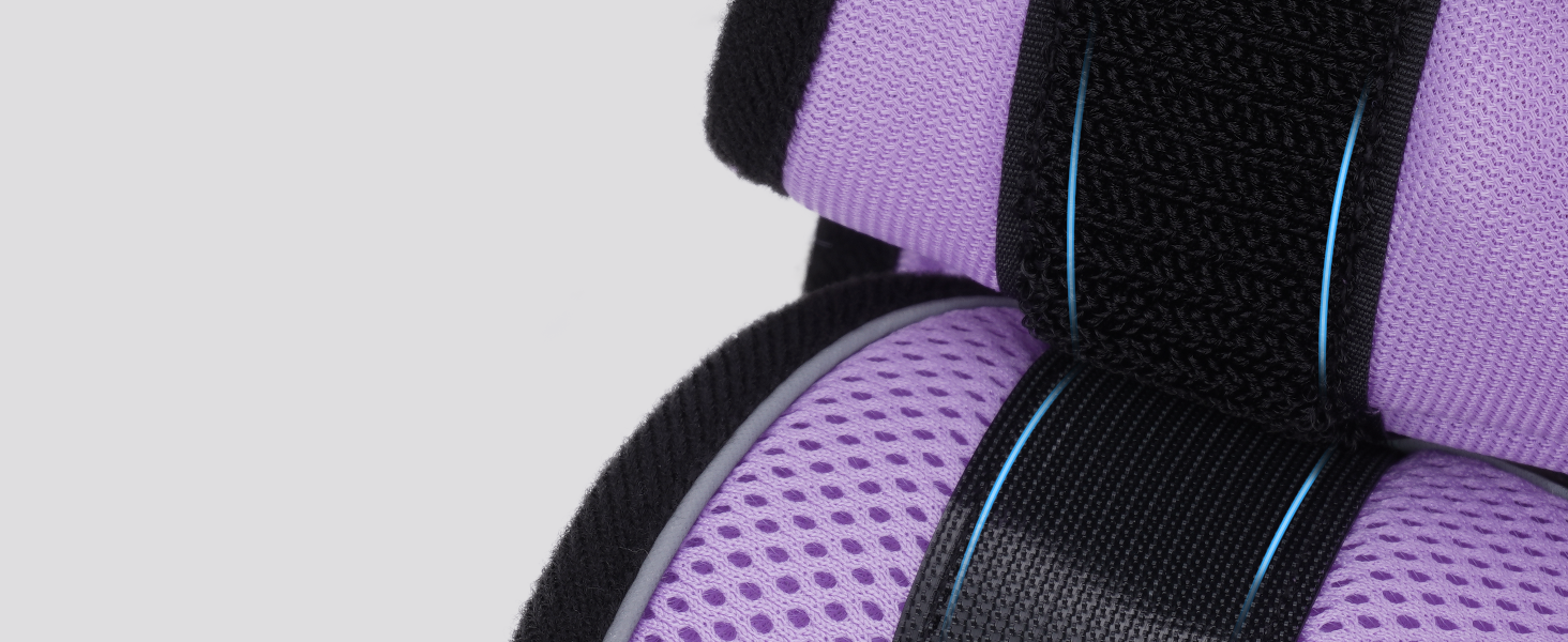 Нашийник та поводок для котів Rabbitgoo: безпечний, регульований, з відбиваючими смугами, для кошенят та дорослих котів, розмір M, світло-фіолетовий