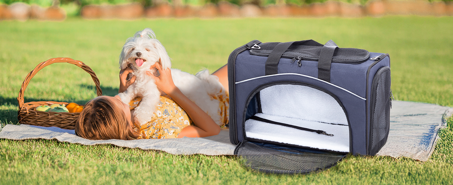 Транспортна переноска для собак та котів Petfit, чорна. Ідеальна для подорожей літаком, автомобілем або поїздом. Підходить для маленьких собак та котів.