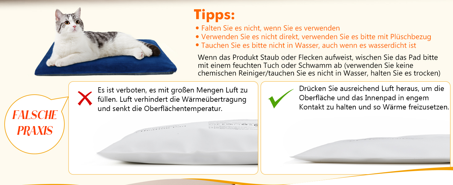 Електричний килимок для домашніх тварин Pecute - нагрівальний килимок для собак і котів з постійною температурою (M, 40x50 см)