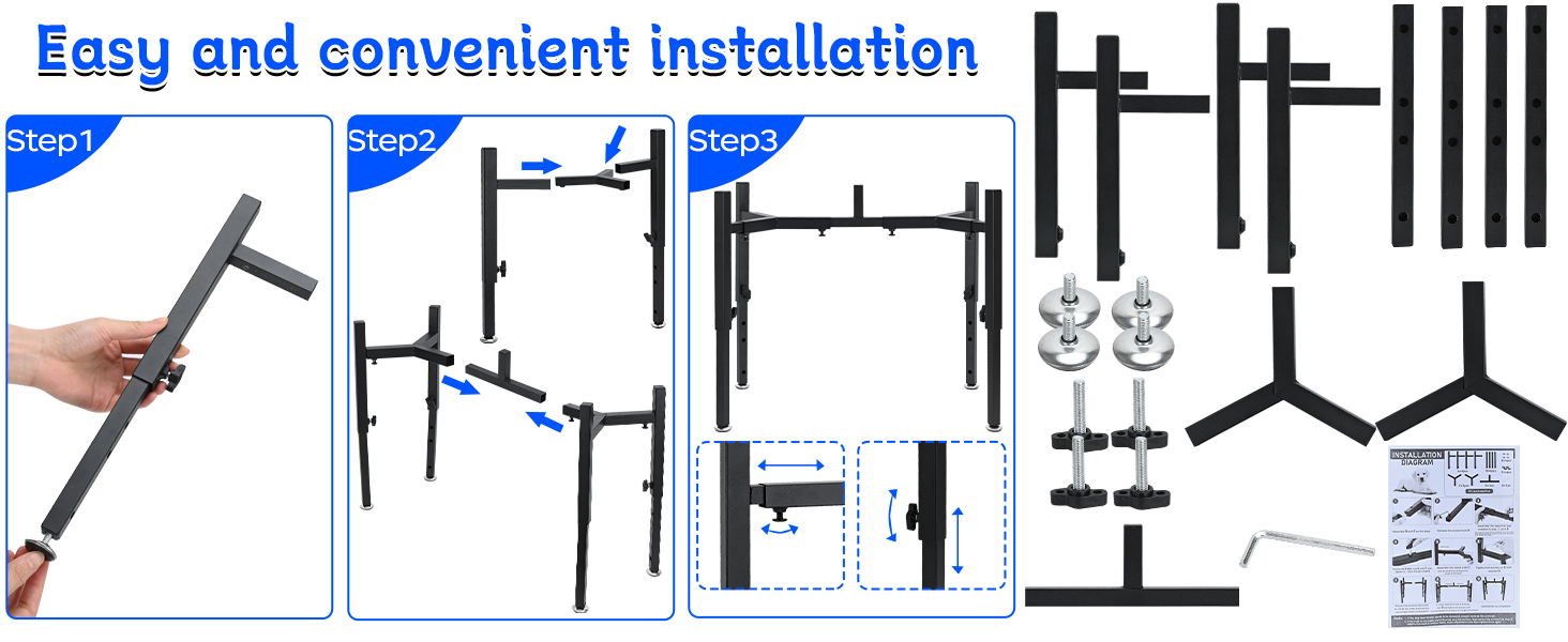 Підставка для корму для собак, регульована по висоті, металева, Quadrangle