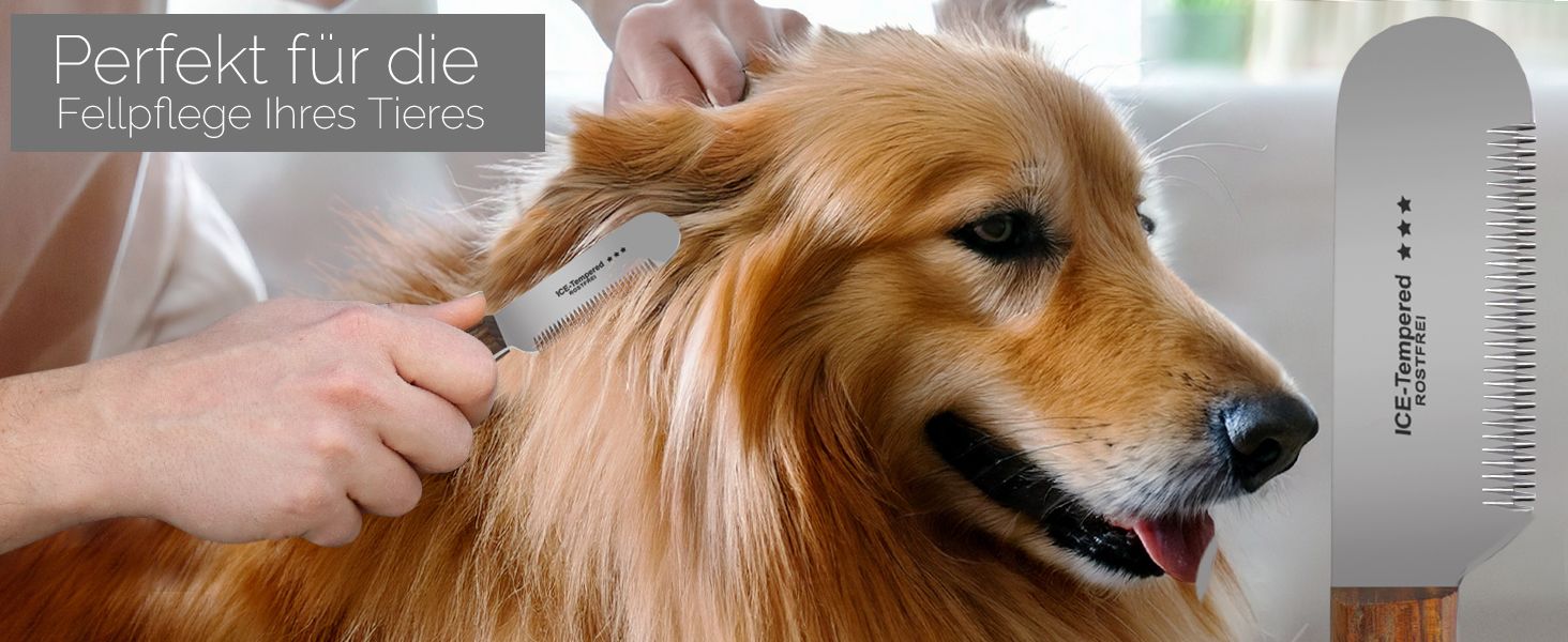 Триммер для собак і котів з великою щелепою (для правшів). Ідеально для видалення підшерстка, стрижки довгої та короткої шерсті. Якісний тример з нержавіючої сталі, професійний інструмент для грумінгу.