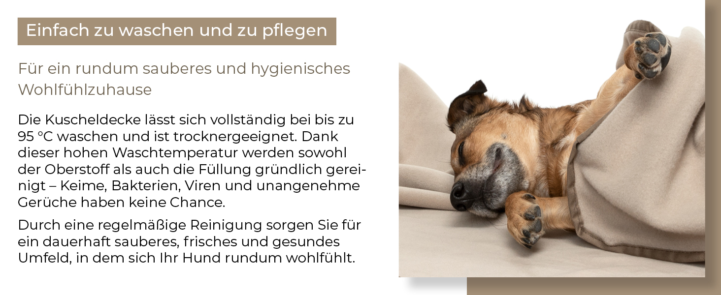 М'яка ковдра для собак Doctor Bark, 100x70 см, блакитна, миюча до 95°C, флісова, Made in Germany