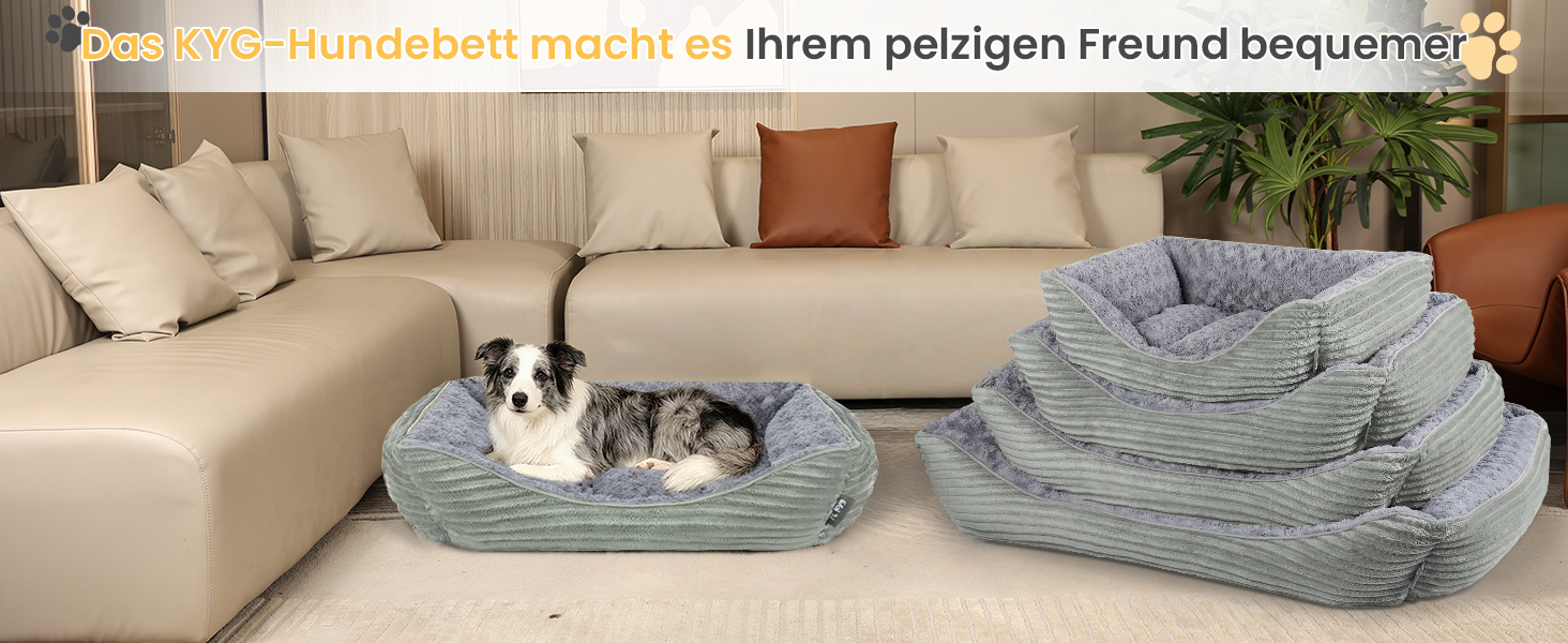 Ківш для собак великих порід, котячий лежак, миється, пухнастий, м'який та теплий, сірий, 90*68*19 см XL