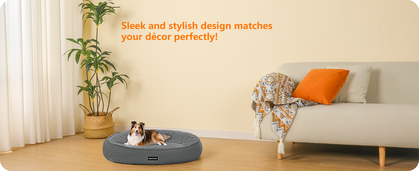 Кругле ліжко для собак середніх порід, котів. М'яке, зручне, знімний чохол, Ø 70 см, 80x80x20 см, сірий колір