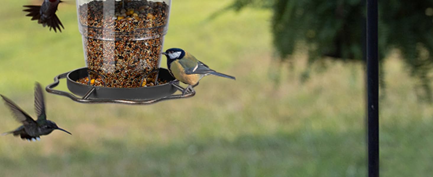 Годівниця для птахів Sanoto, підвісна, складна, вологостійка, для балкона та саду, золота