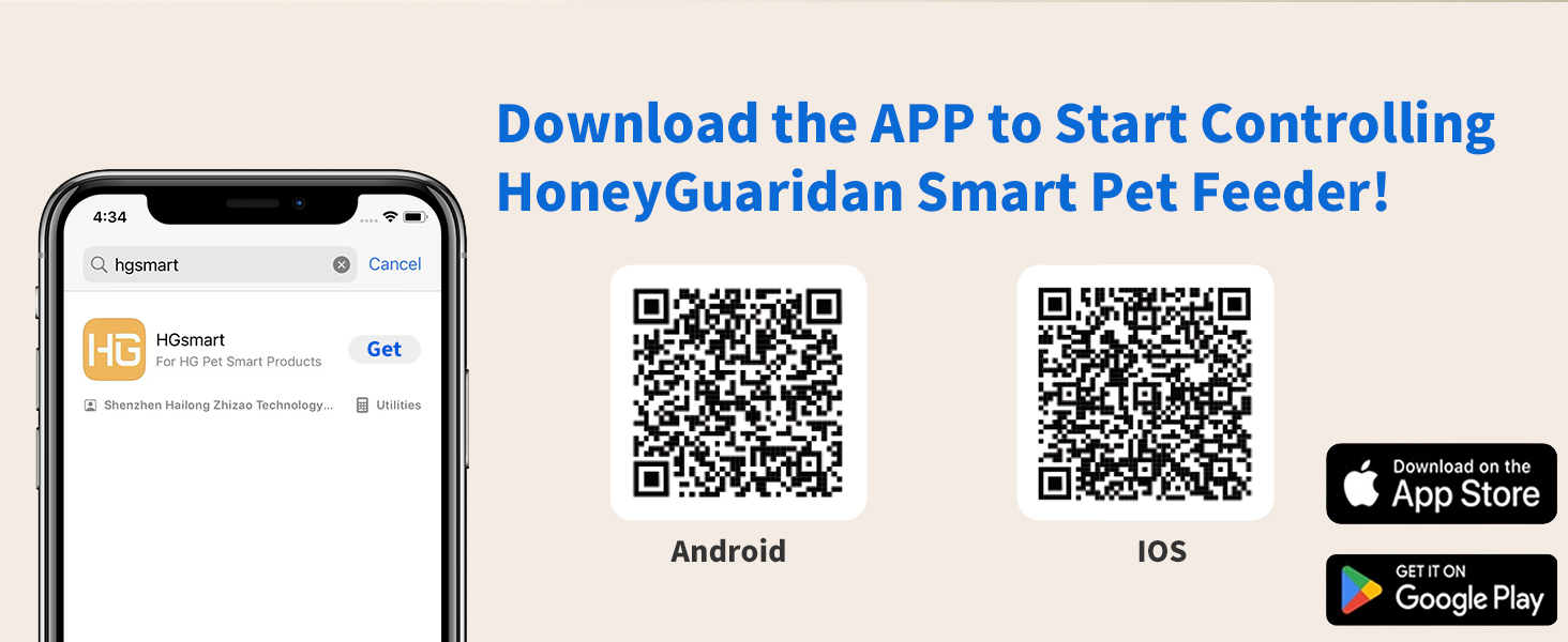 Автоматичний годівниця для котів HoneyGuaridan 2-в-1 з Wi-Fi, для сухого та вологого корму, з охолодженням та сухим мішечком, чорний