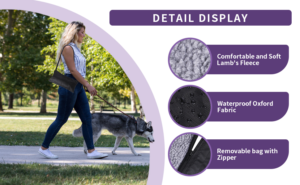 Складана килимок для собак 95x65 см, водовідштовхувальний, для подорожей та дому