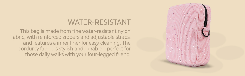 Сумка для дресирування собак з дозатором кульок – міцна сумка для ласощів для собак – стильна сумка для прогулянок з собакою для жінок та чоловіків (м'яка рожева, велюрова)