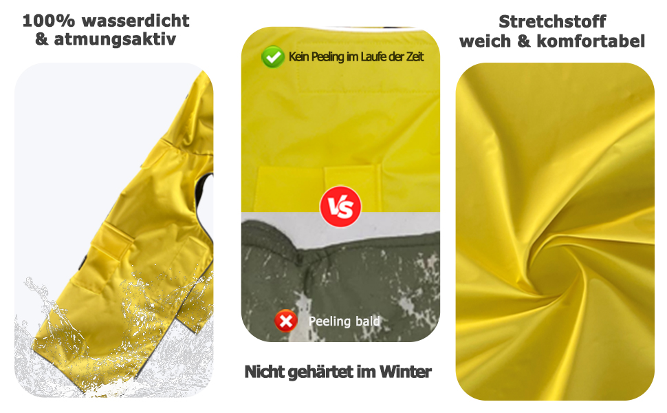 Дощовик для собак, м'який та зручний, з відбиваючими елементами, регульований, легкий в одяганні, отвір для повідка, розміри S - XXXXXL (Рожевий, M)